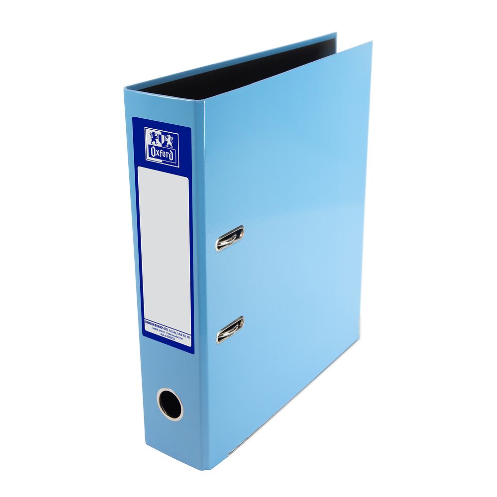 Oxford Lever Arch File A4 Spine 40mm Light Blue