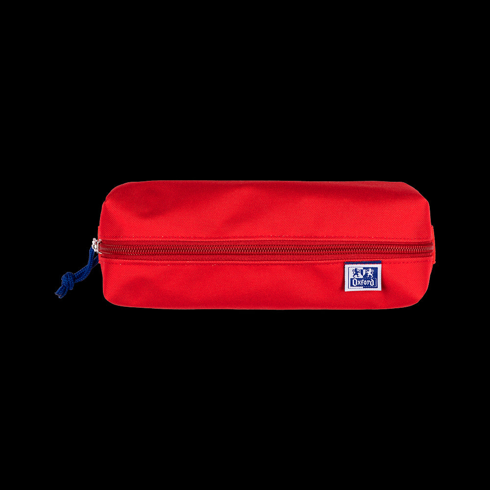Oxford large rectangular pencil case, red