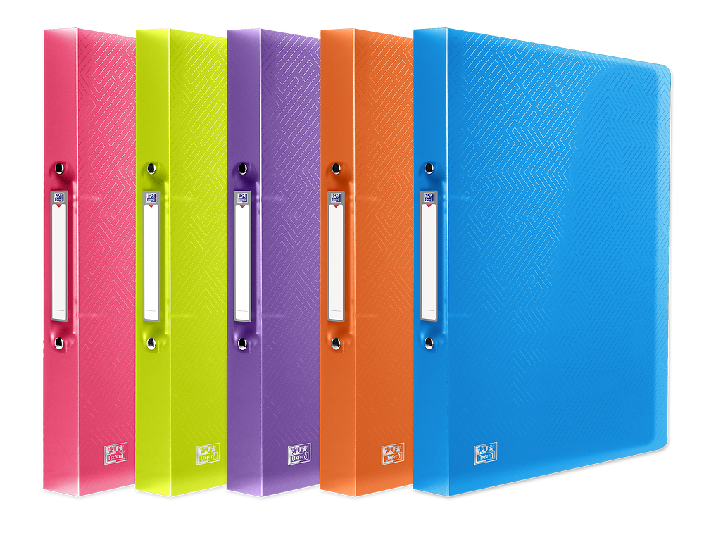 Oxford Urban Ring Binders, Assorted Colours, Pack of 5