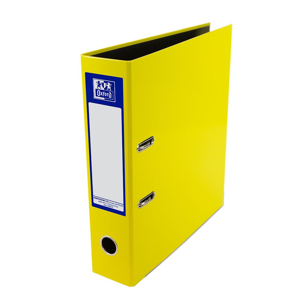 Oxford A4 Yellow Lever Arch File