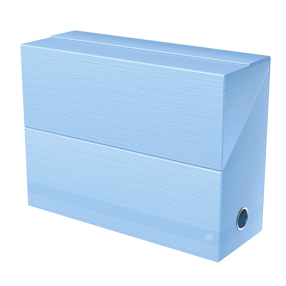 Oxford Harmonia All-in-Box Spine 120 Laminated Card Pastel Blue