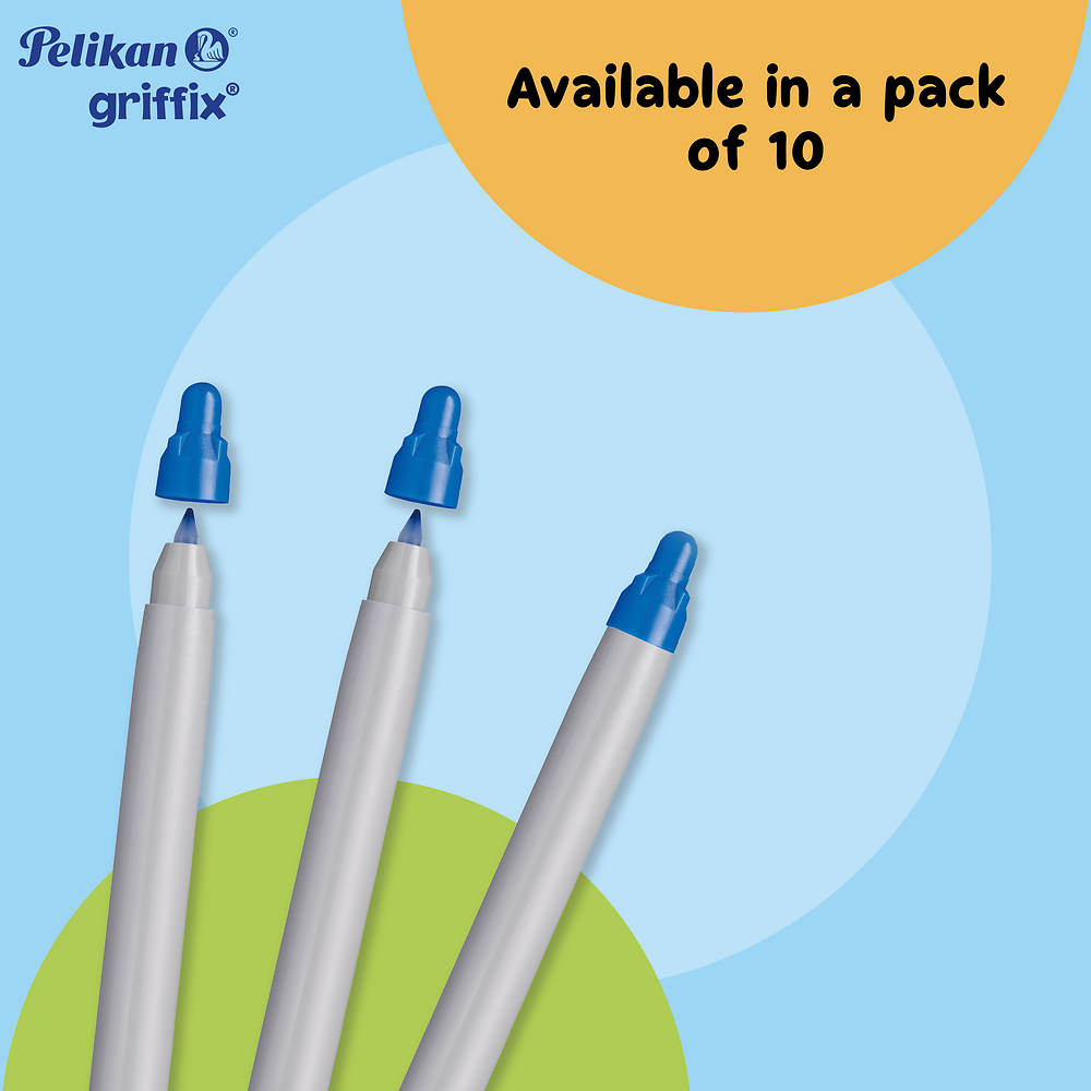 Pelikan Griffix® Ink Pen Blue Refills, Pack of 10