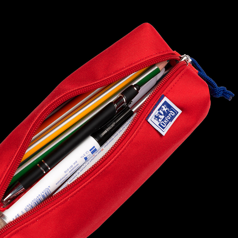 Oxford large rectangular pencil case, red