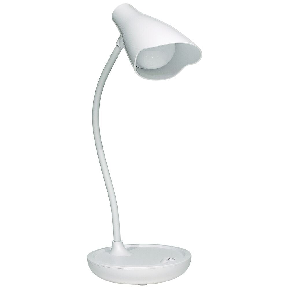 Desk Lamp for Stylish Home Study by Unilux with USB Charging, White