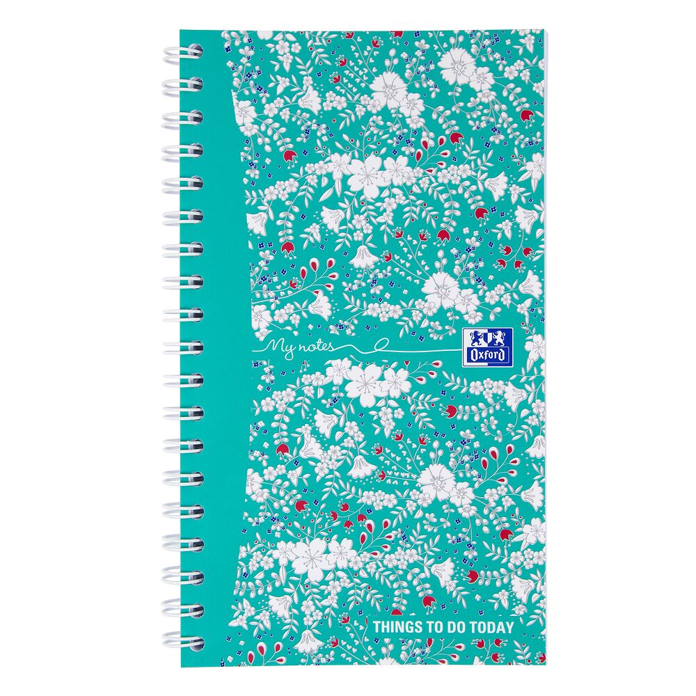 Oxford My Notes, Floral Things To Do Today Notebook, Wirebound, 230 Page, 1 Notepad