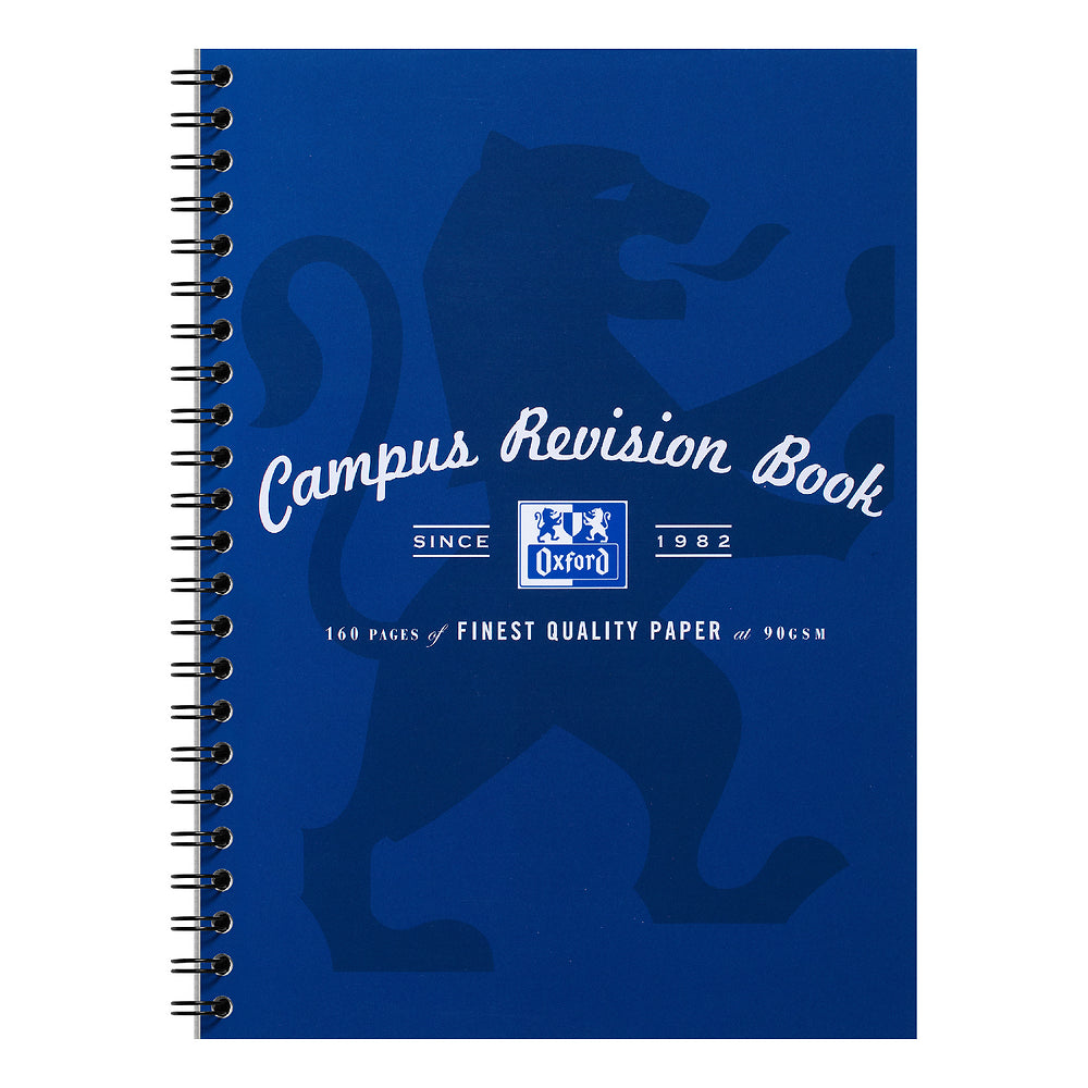 Oxford Campus A4 Revision books, Navy